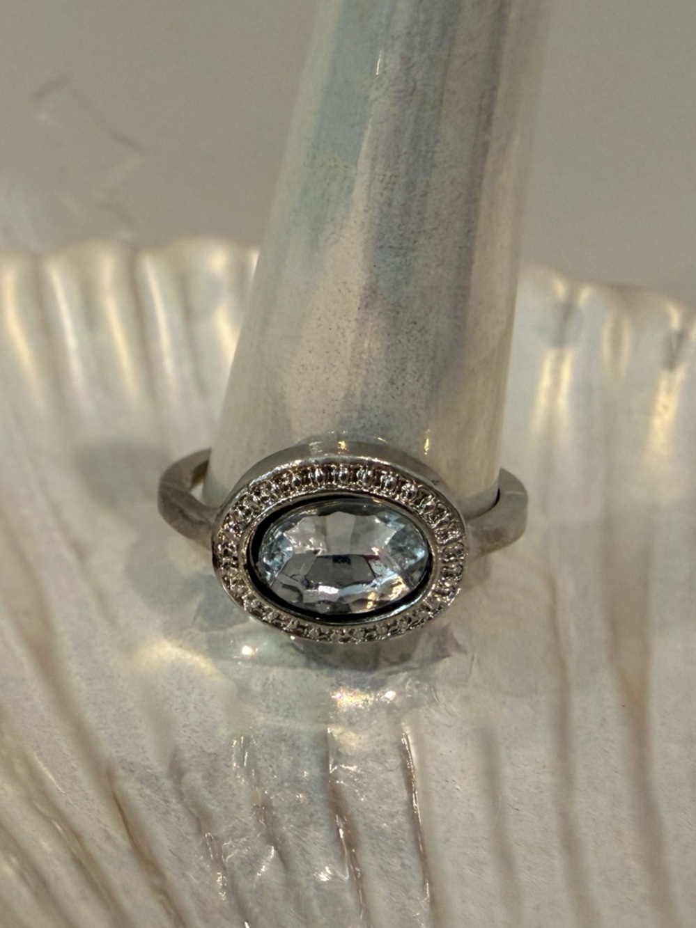 Cubic Zirconia Ring. Size 7.
